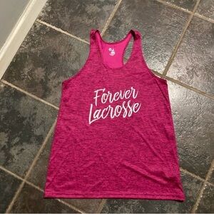 Forever Lacrosse Women's Racerback Tank Top - Pink Size M